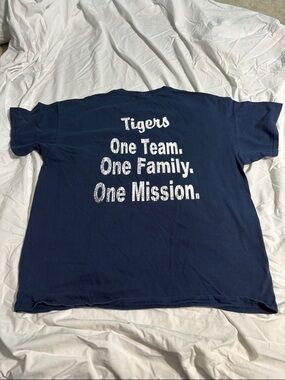 Tigers "One Team. One Family. One Mission." Navy T-Shirt